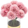 thumbnail image 1 of 10Pcs Artificial Fake Flower Plants Silk Chrysanthemum Ball Hydrangea Arrangements Wedding Bouquets Decor Home Kitchen Garden Party Table Floral Centerpieces DIY(Dark Pink), 1 of 13