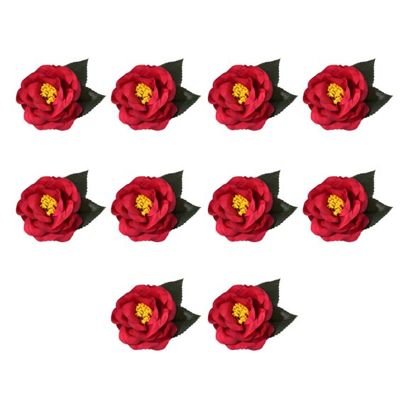 10Pcs Artificial Flower Head 2.76Inch Flower Buds for Sewing Wedding Table Centerpieces Bridal Showers Home Decoration