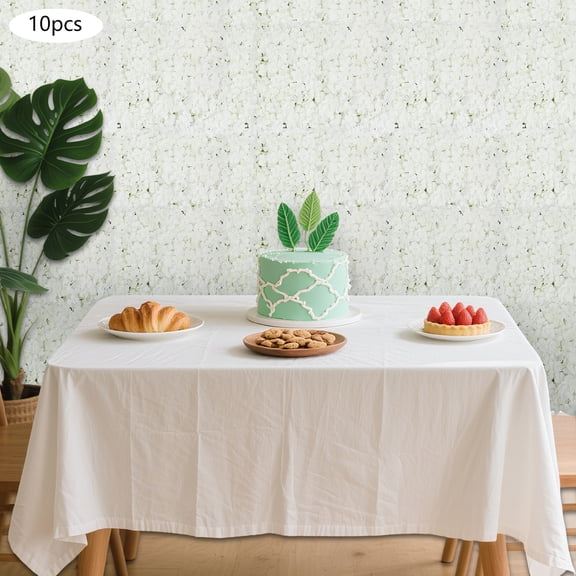 10Pcs Artificial Flower Wall Panel Realistic Flowers Board Wedding Party Decor
