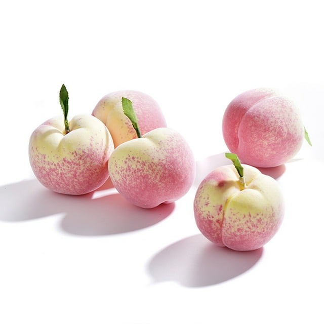 10Pcs Artificial Peach Foam Peach Model High Simulation Fake Fruit
