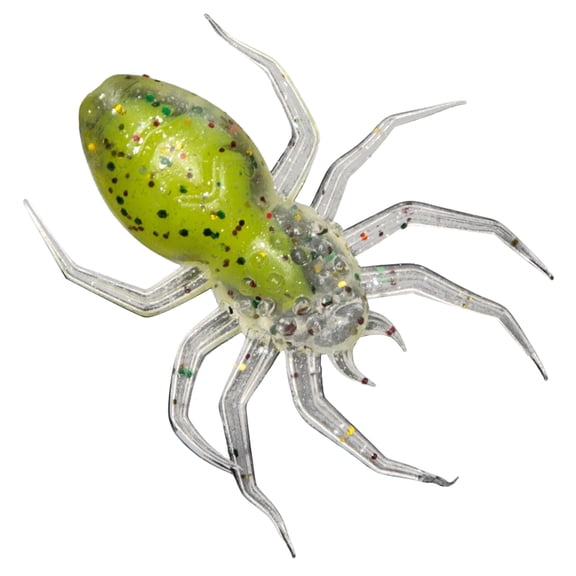 10Pcs Artificial Spiders Lures Topwater Swimming Lures Baits Simulation Spiders Swimbaits Baits Floating Spiders Soft Baits