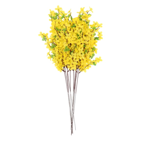Raindrops 10Pcs Winter Jasmine Artificial Flowers for Wedding and Party Decorations