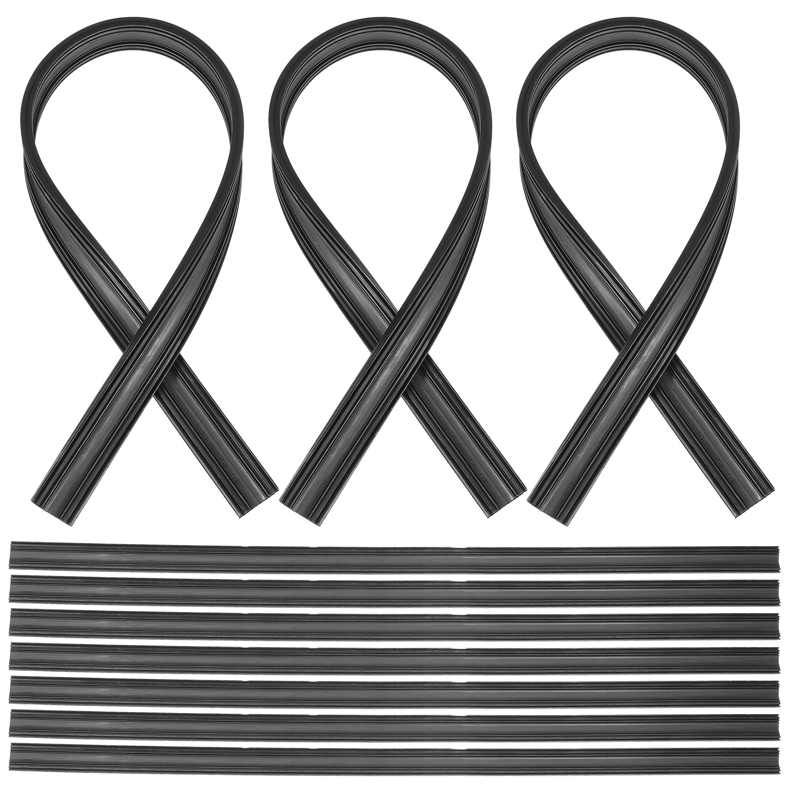 10Pcs Automobile Windshield Wiper Blades Refills Rubber Strips Wiper