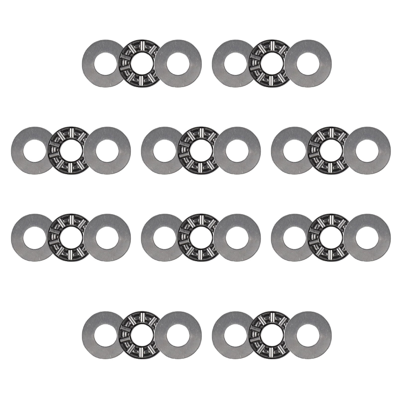 10pcs axk0819 needle roller thrust bearings with washers 8 x 19 x 2mm