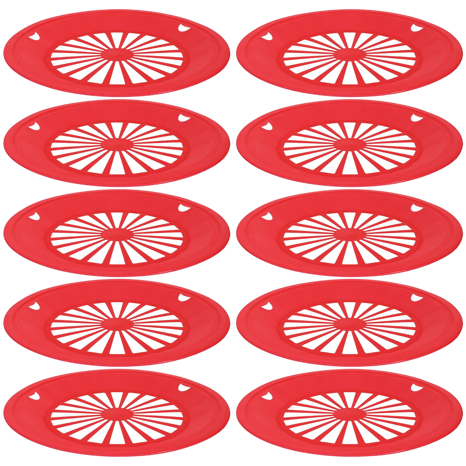 10Pcs BBQ Paper Plate Holder Plastic Dinner Plates Reusable Barbecue ...