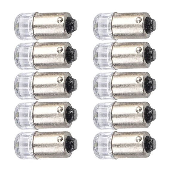 10Pcs Ba9S Led Light Bulb Lamp Bulb 12V Ultra Bright Instrument Lighting White Auto Reading Lamp Width Light Car Interior Lights