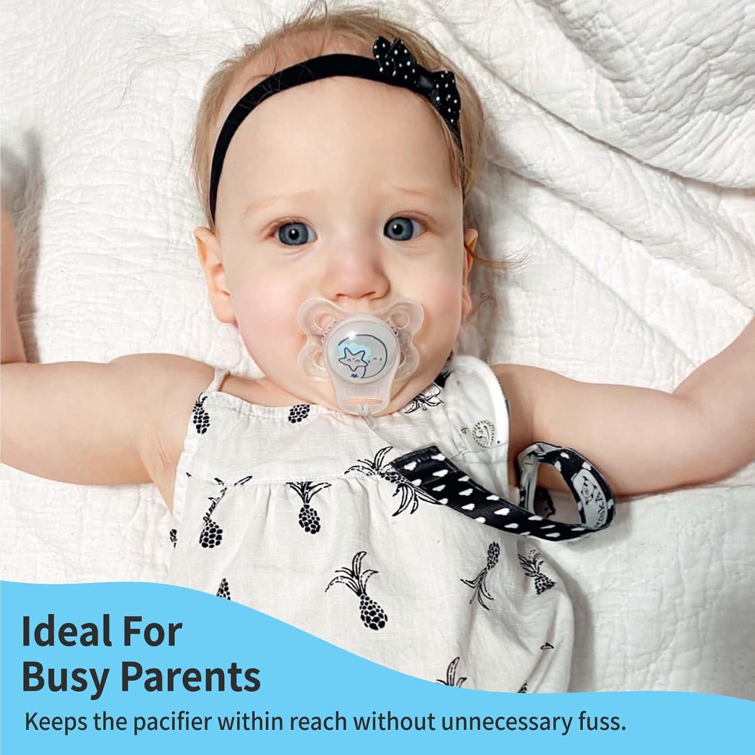 10Pcs Baby Pacifier Clip, Pacifier Holder Clip, Silicone Adapter