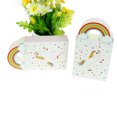 10Pcs Baby Shower Unicorn Gift Bags Rainbow Candy Gift Bag With Handle