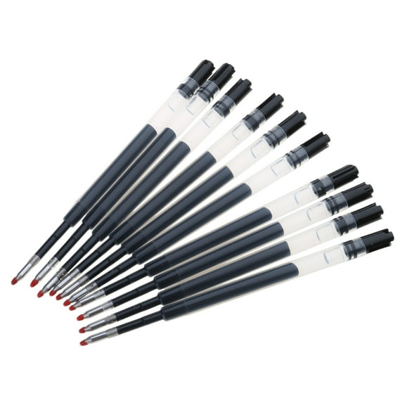 10Pcs Ballpoint Pen Refills for Multifunction Pen, Metal Refills for Twist Action Ballpoint Pens, Crystal Pen Refills