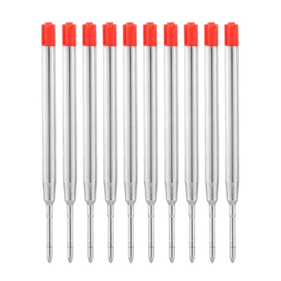 10Pcs 1mm Point Pen Refills Ball Points Pen Refills Metal Ballpoint Pen Refills