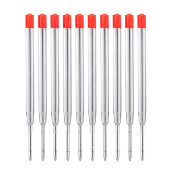 10Pcs 1.0mm Point Pen Refills Points Pen Refills Metal Ballpoint Pens Refills Replaceable Ink Pen Refills for Pens