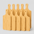 10Pcs Bamboo Cutting Board Bulk with Handle 11x5