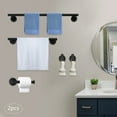 thumbnail image 1 of 10Pcs Bathroom Accessories Set, Toilet Paper Holder, Towel Hook, Wall-Mounted Towel Bar Set, Bathroom Towel Bar Set, 1 of 24