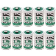 10Pcs Batteries for SAFT LS14250 LS 14250 C 1/2 AA 3.6v lithium battery 1200mAh High Capacity