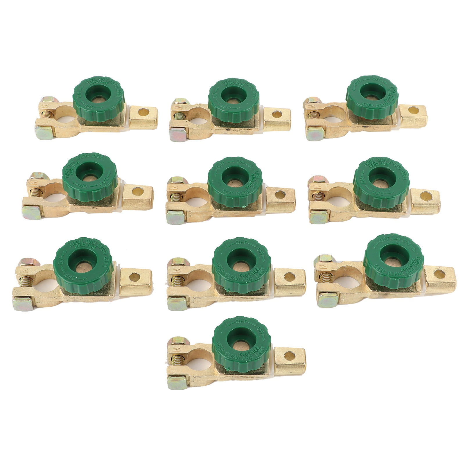10Pcs Battery Disconnect Terminal Negative Connector Clamp Clip Switch