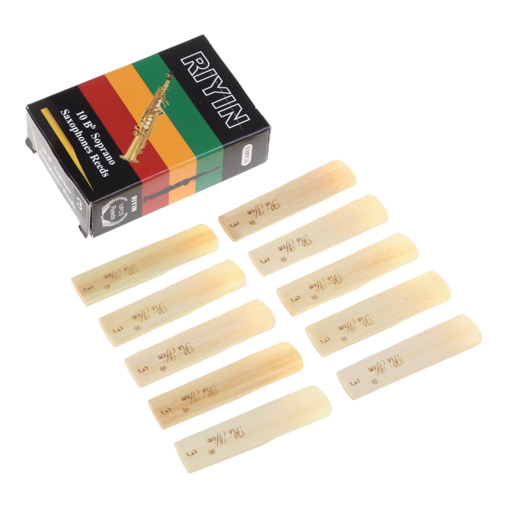 10Pcs Bb Soprano Sax Reeds Hardness Strength 1.5/2/2.5/3/3.5/4 ...