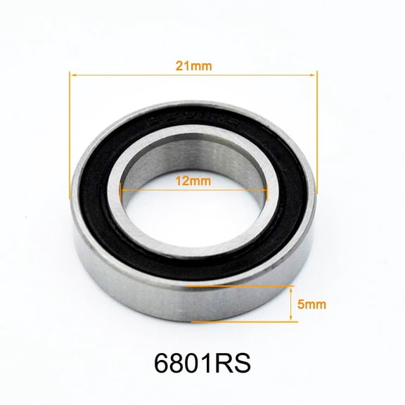 10Pcs Bearing 6801 6802 6803 6804 6805 6806 Rs Thin Deep Groove Ball Bearings 6801RS
