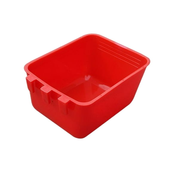 10Pcs Bird Cage Feeders Bowls Waterer Bird Baths for Gamefowl Poultry Pigeon 12.5x9.5x6cm