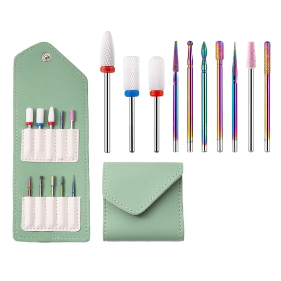 10Pcs Bits Drill Bit Fast Remove Cuticle,Acrylic or Hard Gel Polish for Manicure Art, Machine