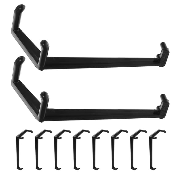 10Pcs Black Branch Bending Tool for Fruit Trees Adjustable Resin Molding Garden Use