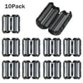 thumbnail image 1 of 10Pcs Black Clip On Clamp RFI Noise Ferrite Core For 5mm Cable,Vsgery,Black, 1 of 5