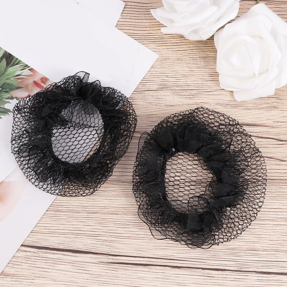 LITINKIMI 10Pcs Black Hair Net Snood Elastic for Elegant Hair Styling and Performance Accessory