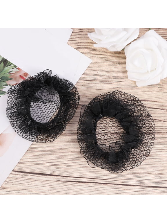 10Pcs Black Hair Net Snood Elastic for Elegant Hair Styling and Performance Accessory