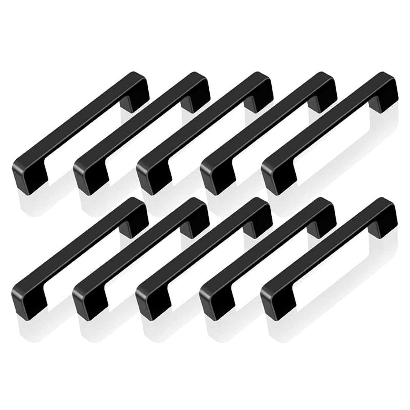 10Pcs Black Handles for Furniture Knobs and Handles Kitchen