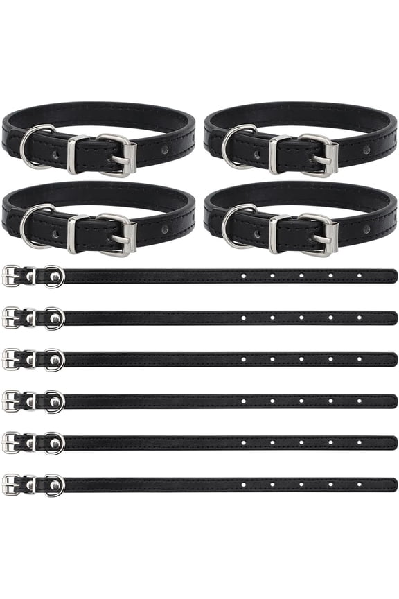 10Pcs Black Traditional Kilt Extender Straps 10x0.6 Inch Leather Cuff Armbands Non Slip Sleeve Holders Belt PU Leather Scottish Stirrup Leather Luggage Tag Straps for Kilts Coat Jacket Bags DIY