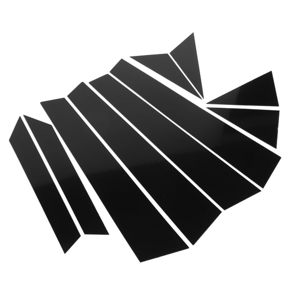 10Pcs Black Windshield B Pillar Trim Exterior Garnish Front Rear Left Right for Hyundai Sonata 2011-2014