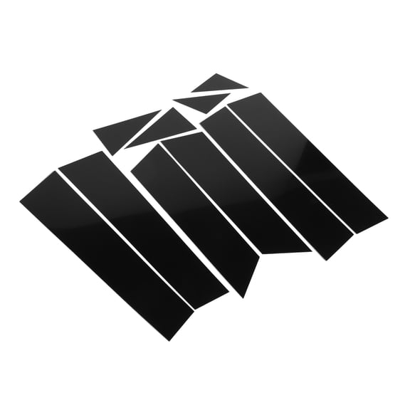 10Pcs Black Windshield B Pillar Trim Exterior Garnish Front Rear Left Right for Mazda CX-5 CX5 2017-2022