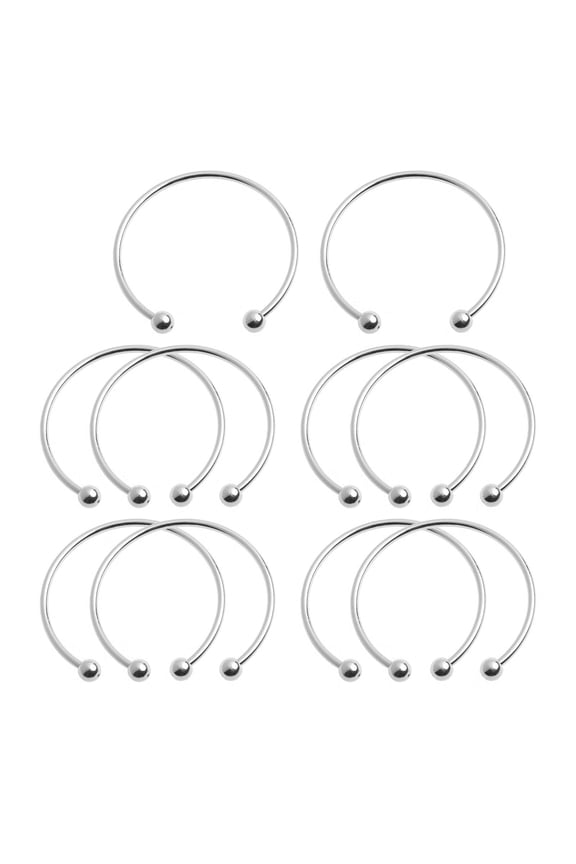 10Pcs Blank Cuff Bracelet with Removable Ball Bead Wristband Jewelry Gift