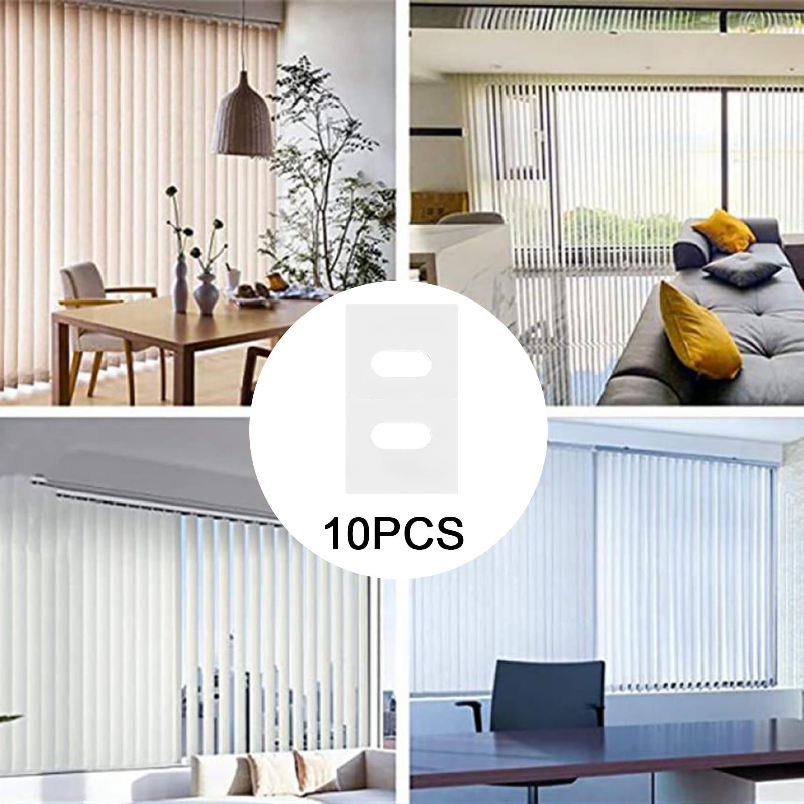 10Pcs Blind Fixer Tabs Vertical Blinds Fix Kit Upgrade Vertical Blinds