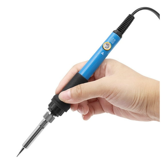 10Pcs Blue,60W Adjustable Temperature Electric Soldering Iron Portable Welding Solder Station Heat Pencil,Welding Tools