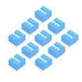 thumbnail image 1 of 10Pcs Blue DIP Switch Horizontal 1-3 Positions 2.54mm Pitch for Circuit PCB, 1 of 3