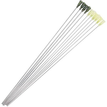 10Pcs Blunt Tip Dispensing Needles with Luer Lock 14/20 Gauge Stainless Steel Long Needles for Adhesive Glue Dispensing Craft Work