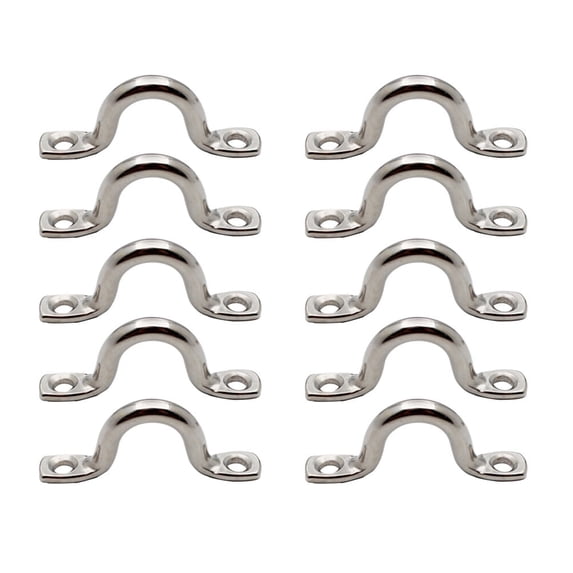 10Pcs Boat Handle Stainless Hump Shape Mount Grip Handle for Boat Marine Kayak Canoe Dinghy (4mm-316)