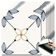 thumbnail image 1 of 10Pcs Bohemian Floral Peel and Stick Floor Tiles， 12x12 Covers 10 Sq. Ft. SelfAdhesive DIY Vinyl Flooring， Removable Waterproof Tile Decals for Bathroom， Kitchen， Living Room， Staircase， Shelf, 1 of 8