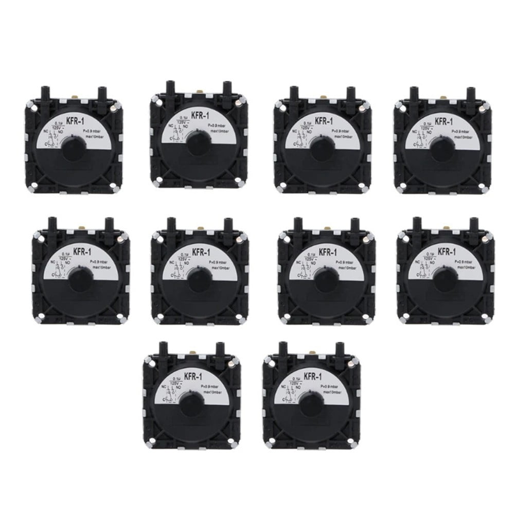 10Pcs Boiler Gas Water Heater Pressure Switch Plastic Metal Wind Pressure Switch Gas Boilers Spare Parts 125V Ac