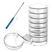 10Pcs Borosilicate Glass Petri Dishes with Lids Culture Dishes Petri Plates Project , 60mm