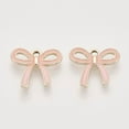 thumbnail image 1 of 10Pcs Bowknot Charms Jewelry Findings Pendant Light Gold Plated Alloy Pendants with Enamel for Women Festival Gifts Jewelry DIY Bracelet Craft Making Pink 16x18x2.5mm Hole: 2mm, 1 of 2