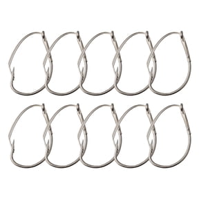10Pcs/Box High Carbon Steel Wacky Rig Hooks Weedless Barbed Fishig Wide Gap Hook