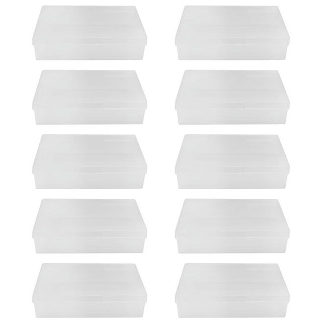 10Pcs Box Trading Card Case Card Storage Organizer Clear Card Case