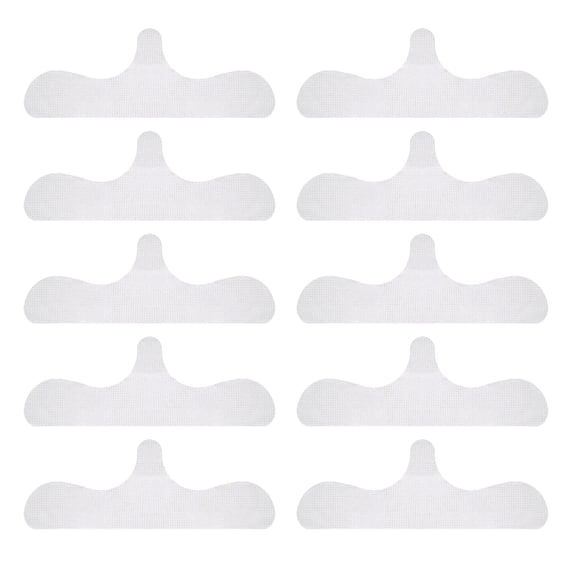 10Pcs Bra Liners for Under Breasts Under Belly Sweat Liners Disposables Tummy Liners for Sweat Miliaria Sweating Supplies