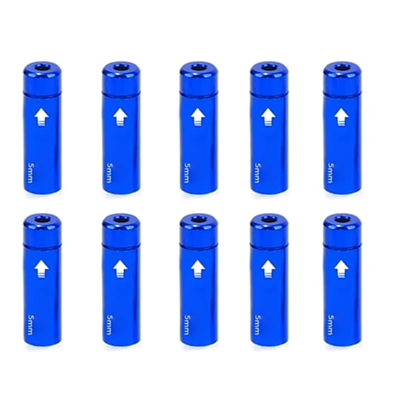 10Pcs Shifts Cable End Caps, 4mm/5mm Bicycles Brake Cable Housing Ferrule End Caps Derailleur Shifts Cable Wire End Caps