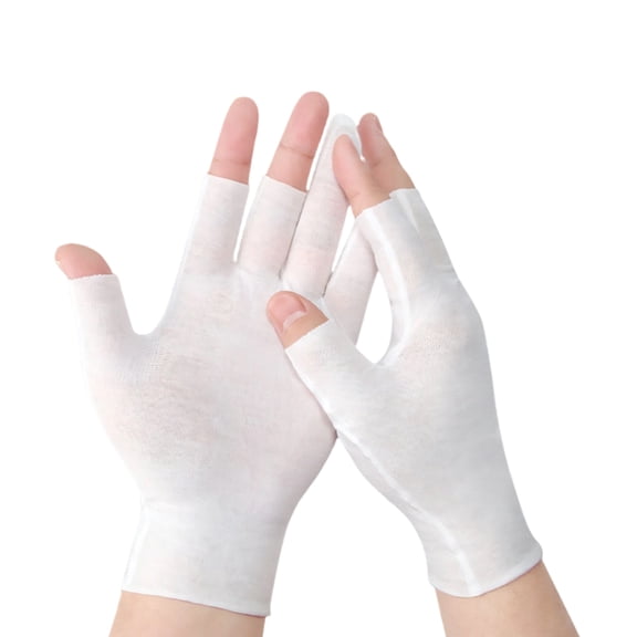 10Pcs Breathable Half Finger Cotton Gloves Lightweight Comfortable for Labor and Daily Hand Protected Improved Grip and Control