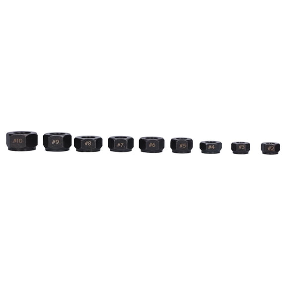 10Pcs Broken Nut Extractor and Hex Bolt Remover Set, High-Strength Damage Bolt Disassembling Impact Socket Tool Kit (9mm-19mm / 0.35"-0.74")