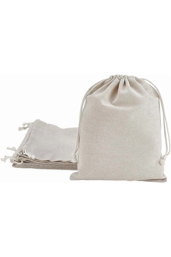 10Pcs Burlap Bags with Drawstring 7.9 x 9.8 Inch Burlap Favor Sacks Wedding Hessian Linen Gift Bag Jewelry Pouches for Packaging St Patrick Birthday Party Wedding Favors Art Crafts for DIY