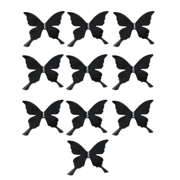 10Pcs Butterfly Shape Pin 50x50mm Curtain Safety Pin Rhinestones Decorative Pin For Wedding Decoration Curtain Accessory