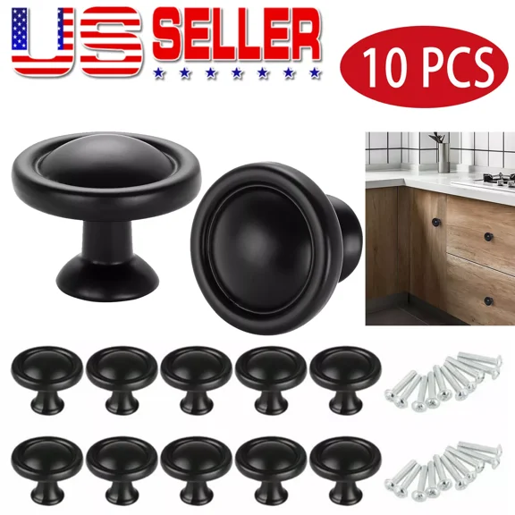 10Pcs Cabinet Drawer Door Knobs Pulls Stainless Steel Kitchen Cupboard Handle Us
